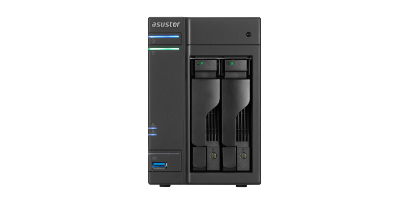 asustor as6202t nas server front view