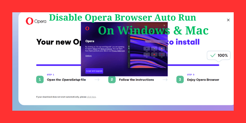 opera browser software install screen banner