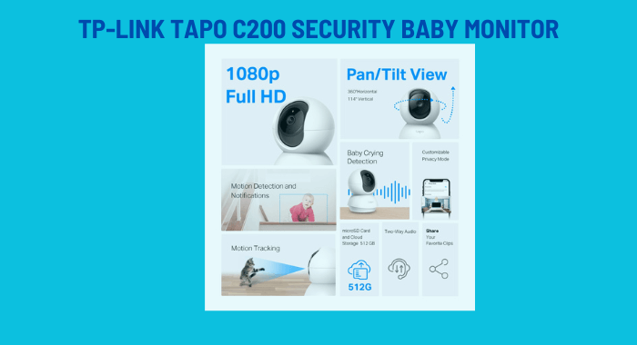 tp link-tapo c200 smart security baby monitor with features